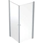 klar sølv 2svingdøre 900x900mm bruseafskærmning showerama contura