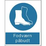 297mm x 210mm plast a4 pbudt fodvrn sikkerhedsskilte