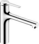forkromet udtrækstud med tud 231mm køkkenarmatur m33 zesis hansgrohe