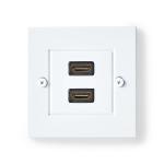konvolut mm 85 mm 8 mm 85 guldplateret gbps 18 sort hun hdmi 60hz 4k female hdmi 2x vægboks hdmi