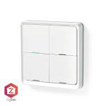 hvid plastik ios android vgbeslag 0 3 zigbee vgkontakt smartlife nedis