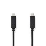 box sort pvc runde m 00 2 nikkelplateret gbps 5 60hz 4k han usb-c han usb-c 1 gen 2 3 usb usb-kabel