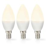 stk 3 frosted hvid varm k 2700 lm 470 w 9 4 stearinlys e14 pære led
