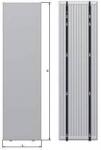 1800 j-beslag st x2 vertical thermrad