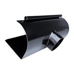 - retur ikke tages - sort arkitekt 4-rund 1 14 nr 90mm tudstykke stl plastmo