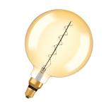 dmpbar e27 33w 822 8w 4 400lm tynd ultra filament spiral guld globe200 led 1906 vintage osram