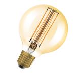 dmpbar e27 40w 822 8w 5 470lm tynd ultra filament straight guld globe80 led 1906 vintage osram