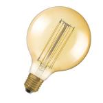 dmpbar e27 40w 822 8w 5 470lm tynd ultra filament straight guld globe125 led 1906 vintage osram