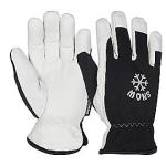 10 str fingerspidser forstrket helforet freskind ii snow arbejdshandske os