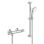 forkromet brus til 100mm 2 1 termostatarmatur flow precision grohe