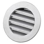 aluminium sortlakeret 125mm dusav rist metal duka