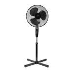 sort højde rbar just w 45 svingning 3-hastighed mm 400 diameter gulvventilator nedis