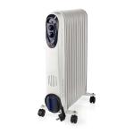 hvid beskyttelse over fald varmeindstillinger 3 termostat justerbar finner 11 w 2500 1500 1000 radiator olie nedis