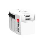 usb-porte integrerede 2 med verdensrejseadapter 2-polet kompakt 2xa usb muv