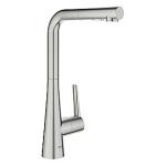 supersteel udtrkstud med kkkenarmatur 2019 zedra grohe