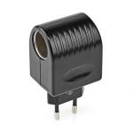 plastik sort a 3 0 strmforsyning w 6 dc v 12 hz 60 50 ac v 240 - 100 16 7 cee c type euro strmstik til adapter nedis