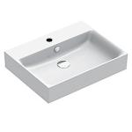 glasur antibakteriel og rengøringsvenlig overløb med hanehul med 600x470mm håndvask premium60 catalano