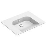 glasur antibakteriel og rengøringsvenlig overløb med hanehul med 700x550mm håndvask comfort sfera catalano