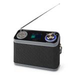 sort brehndtag timer sleep vkkeur hovedtelefonudgang bluetooth w 24 digital strmforsyning batteri farveskrm 4 2 fm dab borddesign radio dab nedis