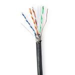 gaveske sort pe runde udendrs m 0 305 kobber ftp s solid cat6 roll netvrkskabel