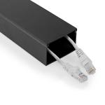 sort aluminium mm 40 kabel på tykkelse maksimal stk 1 kanal management kabel