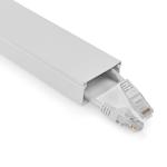 hvid aluminium mm 25 kabel på tykkelse maksimal stk 1 kanal management kabel