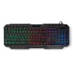 multimedia m 30 1 strømkabellængde drevet usb layout de qwertz led nøgler membrane type-a usb keyboard gaming wired nedis