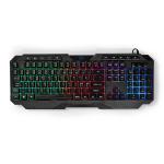 multimedia m 30 1 strømkabellængde drevet usb layout nd qwerty led nøgler membrane type-a usb keyboard gaming wired nedis