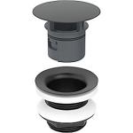 8cm l mat sort ventilafdkning udlb frit med overlb uden 4 1 1 bundventil geberit