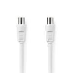 label hvid pvc runde m 00 2 afskærmet dobbelt ohm 75 db 90 nikkelplateret hun coax iec han coax iec cable coax