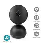 sort nattesyn bevægelsessensor med onvif inkluderet ikke microsd mulighed storage cloud tilt pan 1080p hd full wi-fi kamera indendørs smartlife nedis