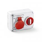 interlock med ip54 polet 5 400 16a afbryder med stikkontakt cee