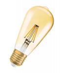 dmpbar e27 55w 824 5w 6 725lm filament guld edison led 1906 vintage ledvance