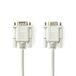 label elfenben pvc runde m 00 2 nikkelplateret hun 9-pin d-sub han 9-pin d-sub kabel seriel