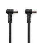 label sort pvc runde m 00 3 skærmet quad ohm 75 db 120 nikkelplateret hun coax iec han coax iec cable coax