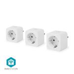 hvid ios android c 55 - 0 7 7 cee f type w 3680 effektmåler wi-fi stikkontakter plug smart smartlife nedis
