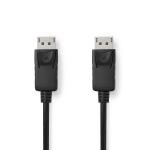 label sort pvc runde m 00 3 nikkelplateret 60hz 4k han displayport han displayport kabel displayport