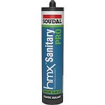 elastisk hjtydende xs1 klasse hvid pro sanitary hmx 300ml sanitetsfuge soudal