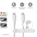 box hvid silikone runde m 50 1 nikkelplateret mbps 480 w 60 han usb-c han usb-c 0 2 usb usb-kabel