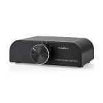 antracit metal manual female rca 2x 1x udgang tilslutninger hun rca 2x 3x input audio mm 5 3 1x indgang tilslutninger s port 4-port switch lyd analog nedis