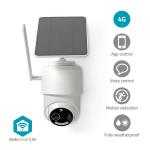 hvid nattesyn bevgelsessensor med dc v 5 inkluderet ikke microsd mulighed storage cloud ip65 tilt pan 1080p hd full 4g udendrskamera smartlife nedis
