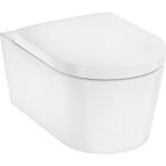 hvid låg med sæde qr sc med skyllerand u 540 toilet vægh s elupura hansgrohe