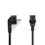 box sort pvc runde m 00 3 nikkelplateret lige lige iec-320-c13 han jord sidebens med stikprop strømkabel