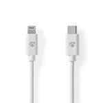 label hvid pvc runde m 00 2 nikkelplateret mbps 480 han usb-c 8-pin lightning apple 0 2 usb kabel lightning