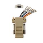 box elfenben nikkelplateret hun rj45 hun 9-pin d-sub adapter adapter seriel