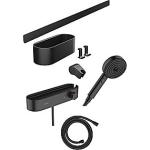 sort mat tilbehørssæt og cm 70 skinne termostat ecosmart activation 3jet 105 håndbruser sampak wallstoris hansgrohe
