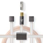 box antracit pvc fladt m 00 2 uskærmet ohm 50 guldplateret han coax iec han coax iec cable coax