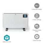 hvid termostat justerbar c 37 - 5 lcd varmeindstillinger 3 w 2000 wi-fi elradiator smartlife nedis