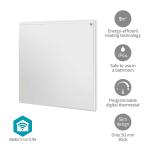 hvid ip44 fjernbetjening termostat justerbar indstilling heat 1 w 350 varmepanel infrarødt smartlife nedis
