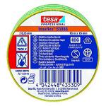 grn gul pvc iec vde tesaflex 10mx15mm isoleringstape pvc tesa